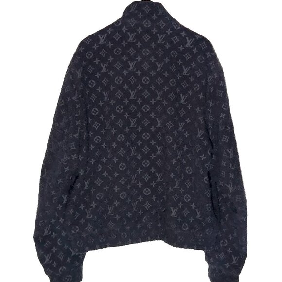 Louis Vuitton Navy Blue Monogram Bouclette Zipped Blouson Jacket - Picture 5 of 13